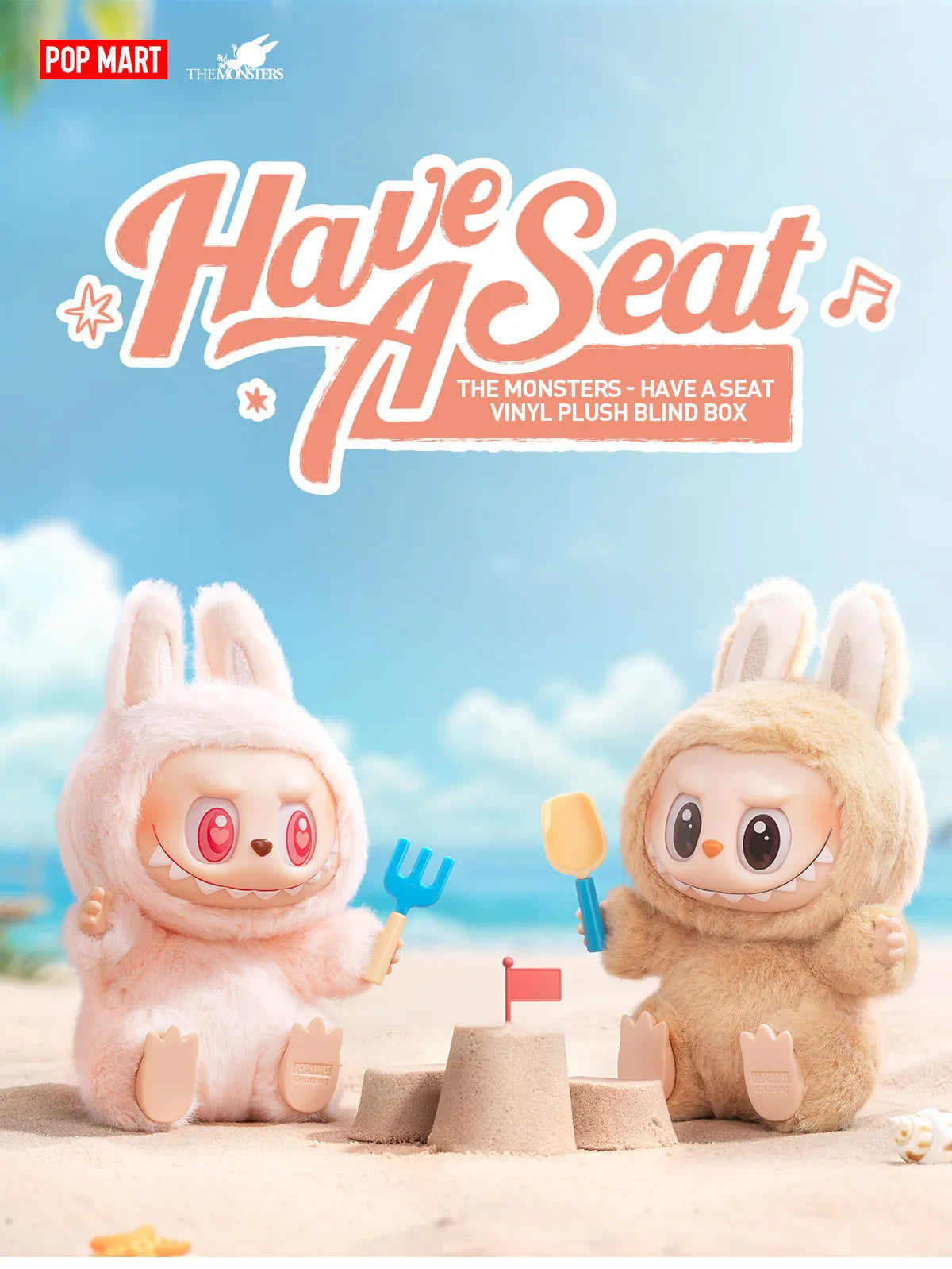 THE MONSTERS - Have A Seat Vinyl Plush Secret Duoduo