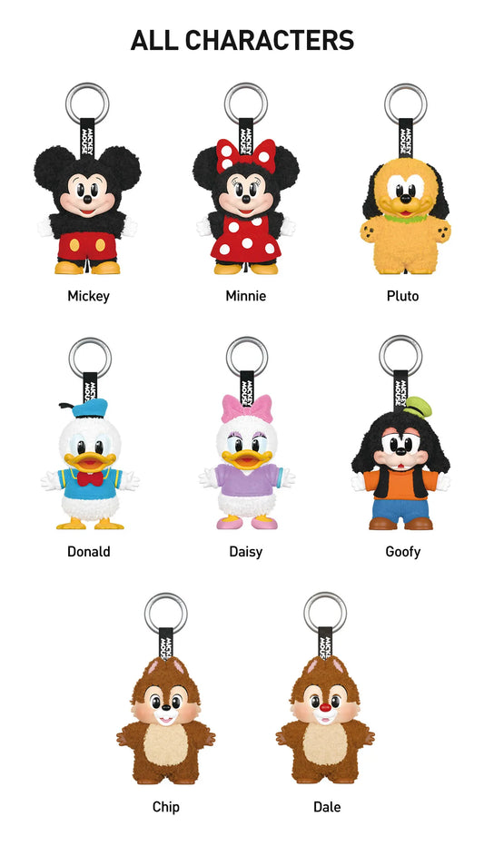Mickey Family Cute Together Keychain Series Figures - 8pcs